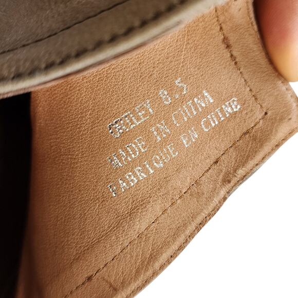 Jeffrey Campbell Womens Oriley Cutout Ankle Boots Size 8.5 Taupe Gray Leather - Picture 10 of 12